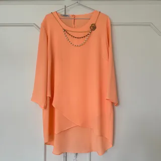 شومیز گلبهی پلاس سایز