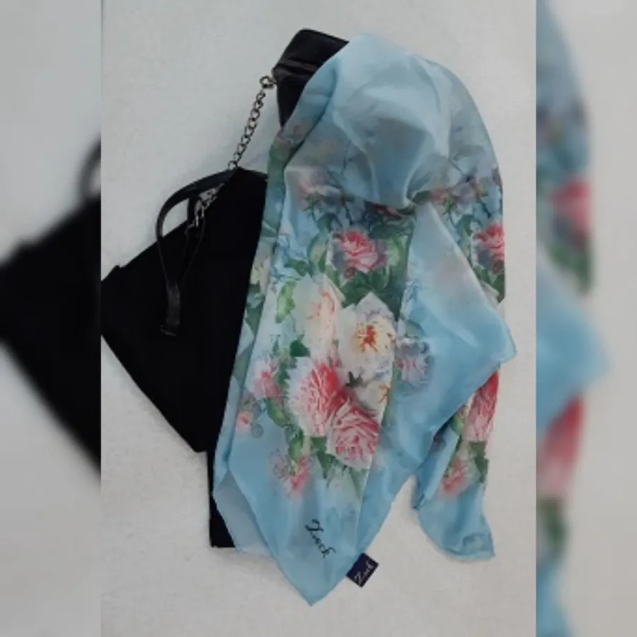 روسری آبرنگی ساتن