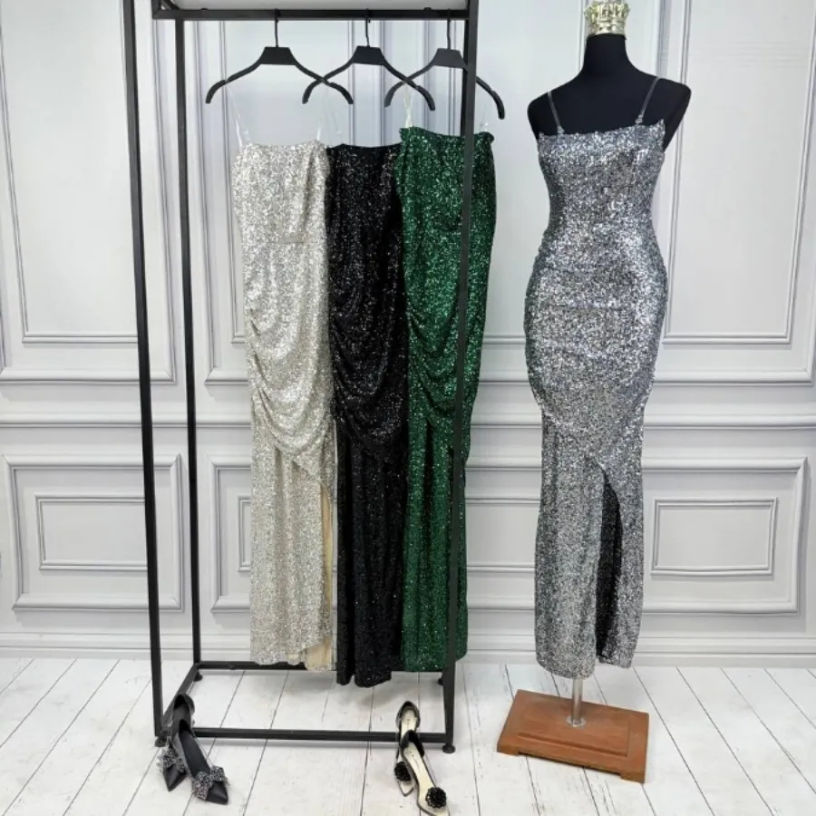 پیراهن مجلسی پولکی