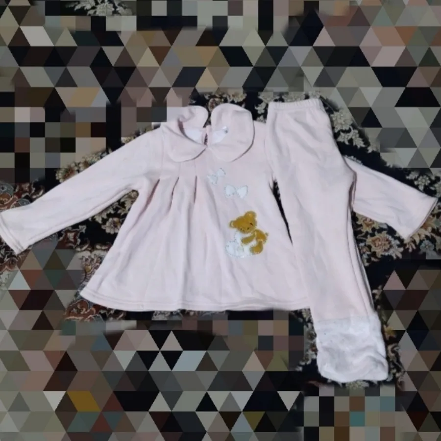 لباس زمستانه صورتی خوشکل