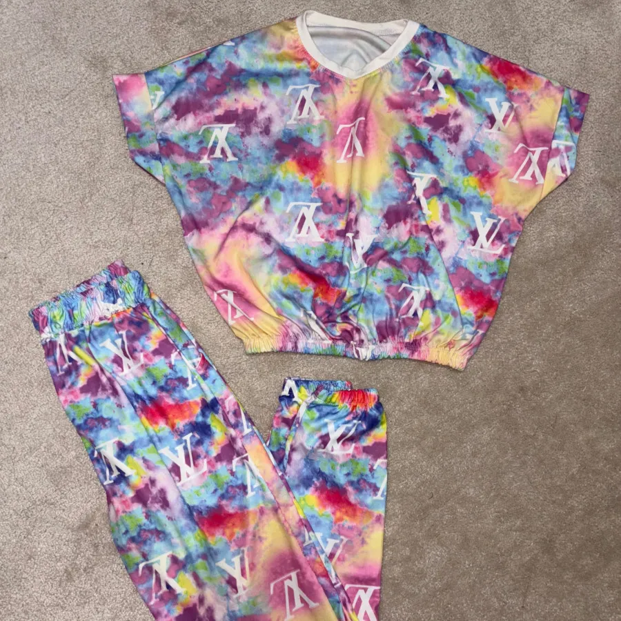 ست بلوز شلوار آبرنگی