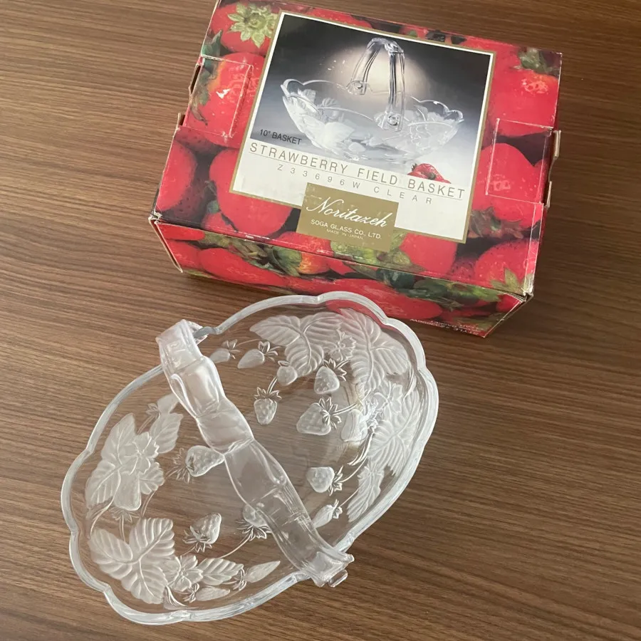 سبد میوه خوری بلور