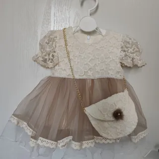 پیراهن گیپور با پاپوش