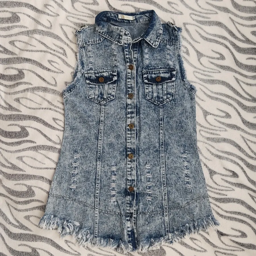 وست جلیقه جین