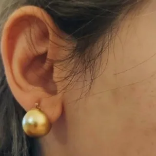 گوشواره گردالی طلایی