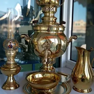 سماور ذغالی برنز