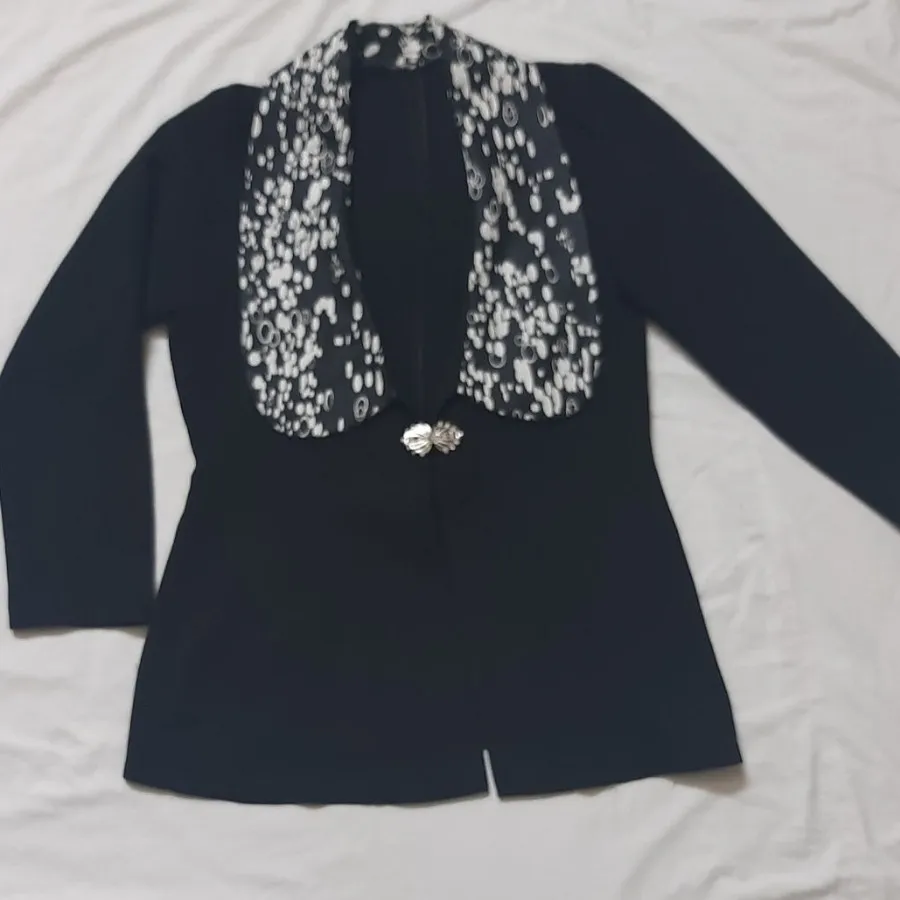 کت کرپ مشکی مجلسی