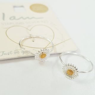 انگشتر نقره 925 گل بابونه