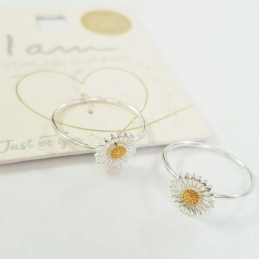 انگشتر نقره 925 گل بابونه