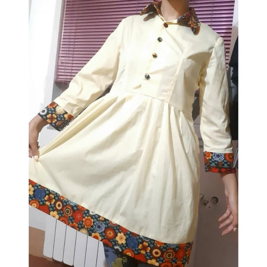 پیرهن زرد رنگ