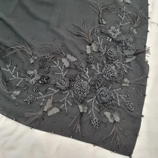 روسری مشکی مجلسی