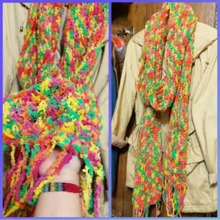 شالگردن 7رنگ مخمل