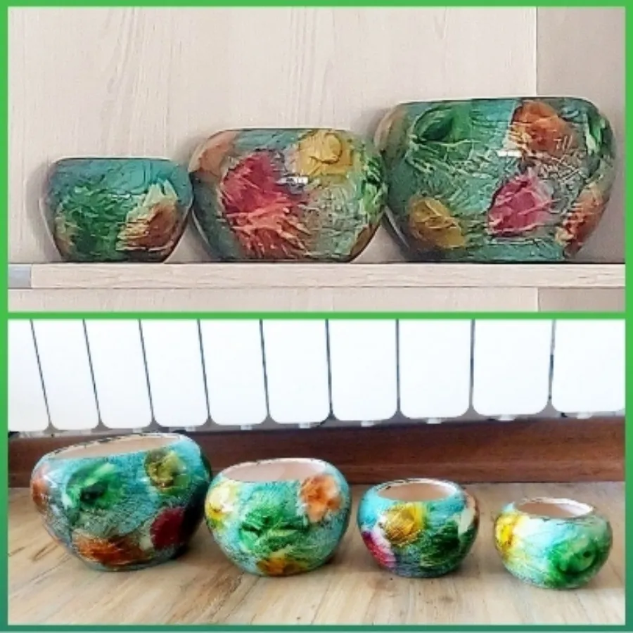 4تا گلدون ابرنگی نو