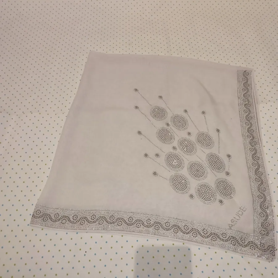 روسری مجلسی نگین دار