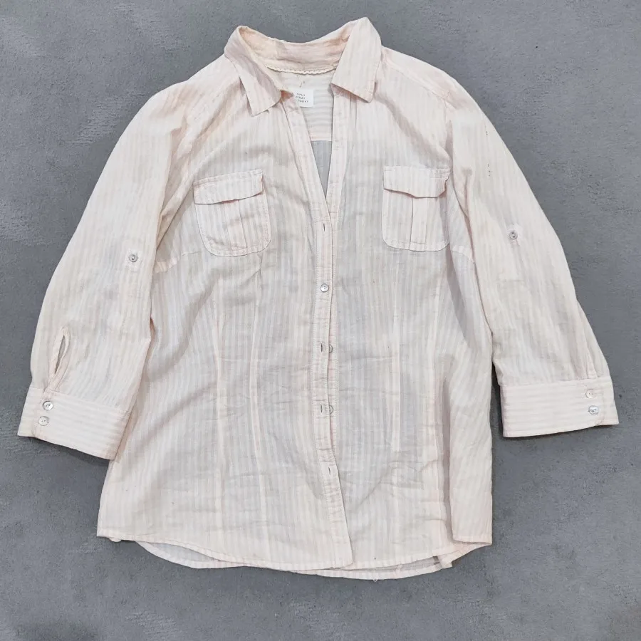 شومیز راه راه جلو باز