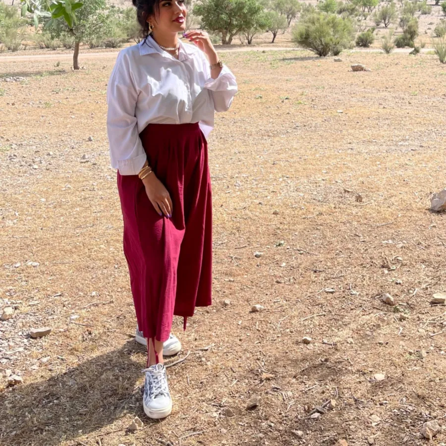 شومیز و شلوار دامنی