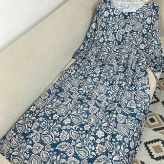 پیراهن کرپ خنک فلور