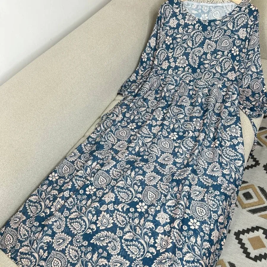 پیراهن کرپ خنک فلور