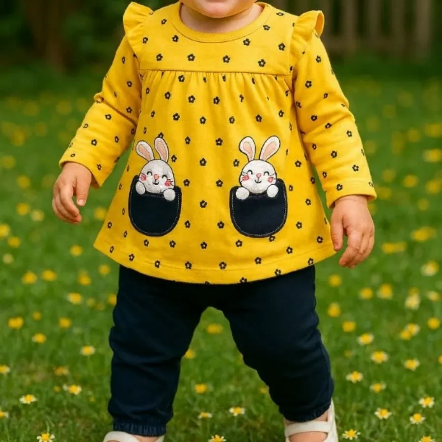 بلوز شلوار چیندار دوخرگوش