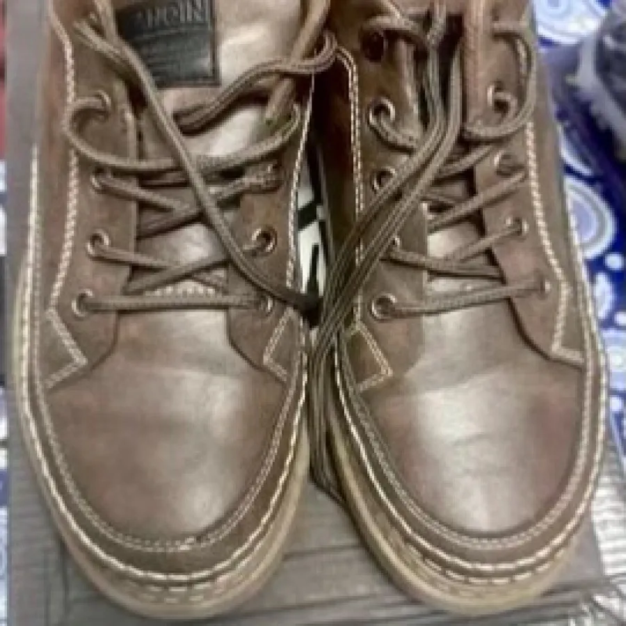 کفش چرم قهوه ای