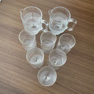 ست پارچ و لیوان پایه دار