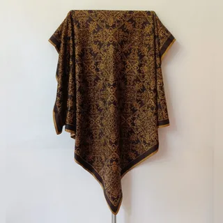 روسری ساتن قهوه ای