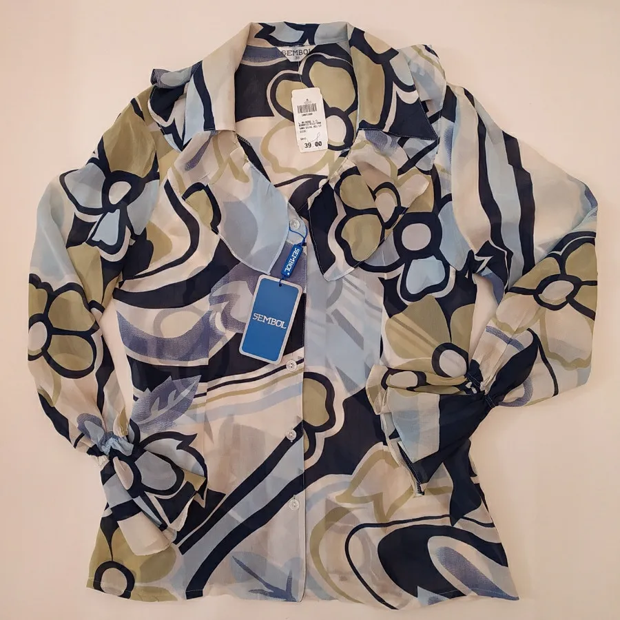 شومیز مجلسی گلدار وارداتی