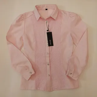 بلوز کتان صورتی