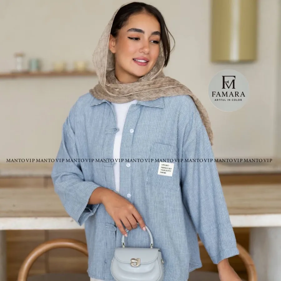 شومیز دخترانه راه راه