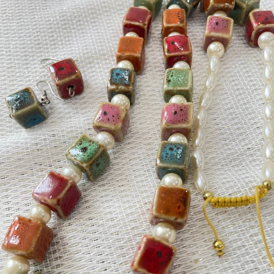 ست گردنبند سرامیکی ترک