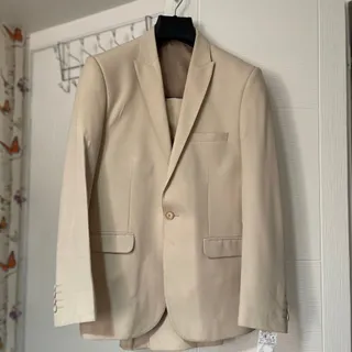 کت و شلوار کرم مردانه