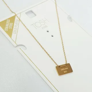 گردنبند استیل روکش طلا