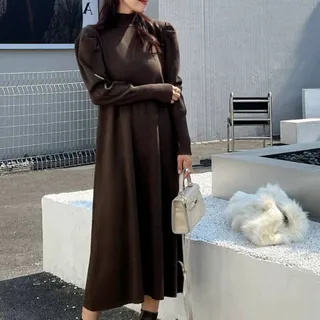 پیراهن بافت بلندیقه اسکی