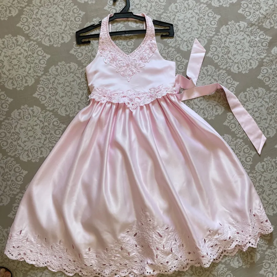 پیرهن مجلسی دخترانه ساتن