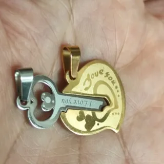 گردنبند کاپلی عشق کپی طلا