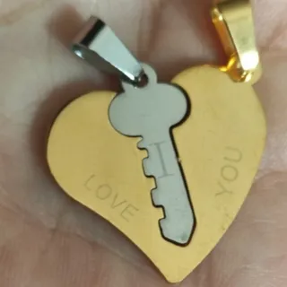 گردنبند کاپلی عشق کپی طلا