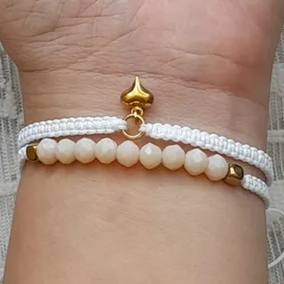 دستبند دخترانه ست دوعددی