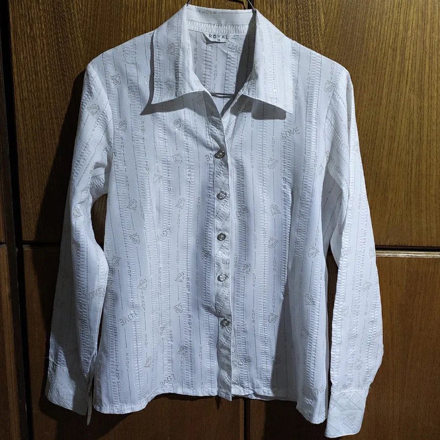 شومیز نخی سفید مجلسی