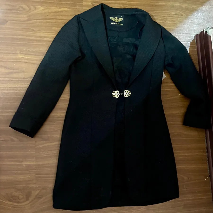 مانتو مجلسی کتیزیپی مشکی