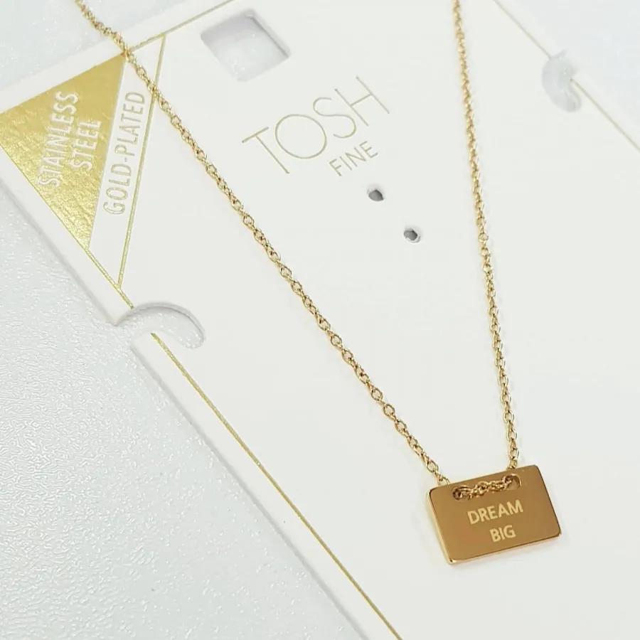 گردنبند استیل روکش طلا