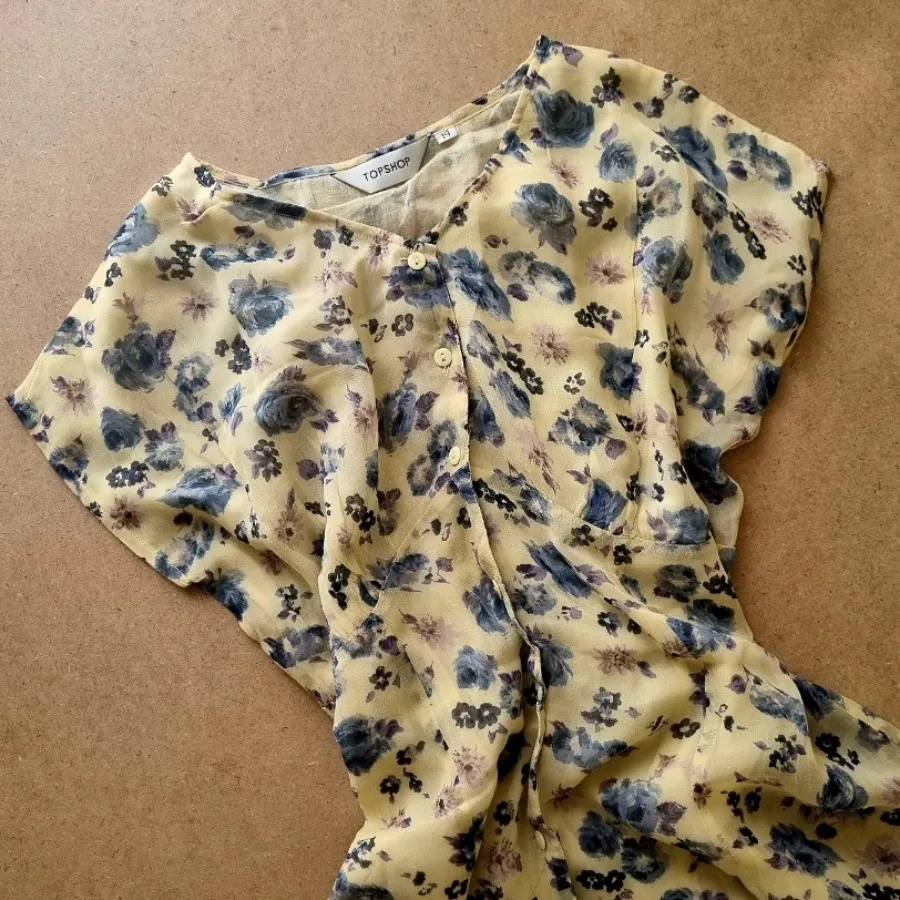 پیراهن حریر گلدار