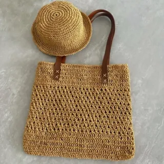 کیف و کلاه ست رافیا