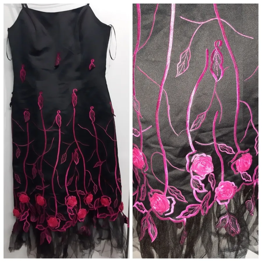 پیراهن مجلسی گل برجسته