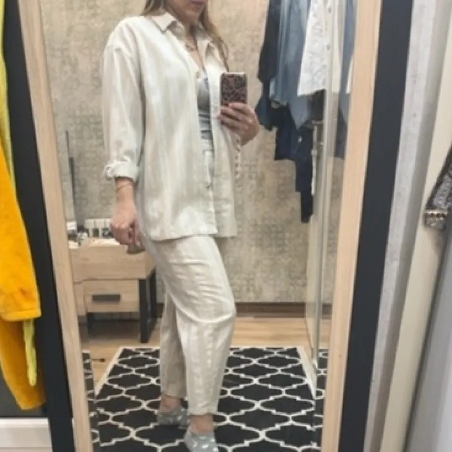 مانتو شلوار راه راه