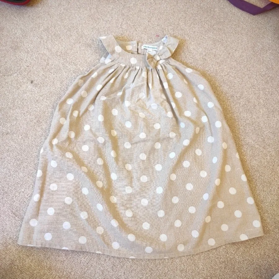 پیراهن کتان دخترانه