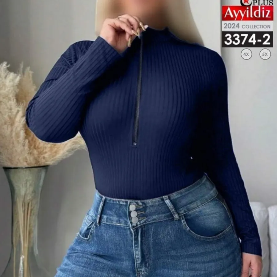 بادی جلو زیپ سایز بزرگ