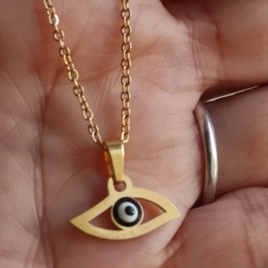 گردنبند چشم نظر کپی طلا