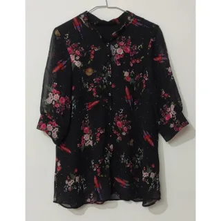 پیراهن مهمانی حریر گلدار