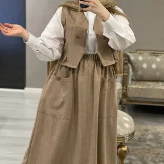 شومیز دامن جلیقه