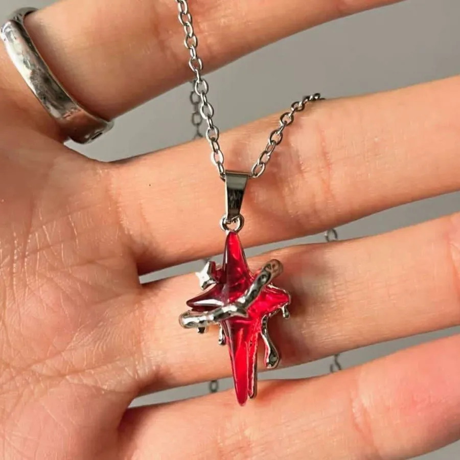 گردنبند درخشش قرمز